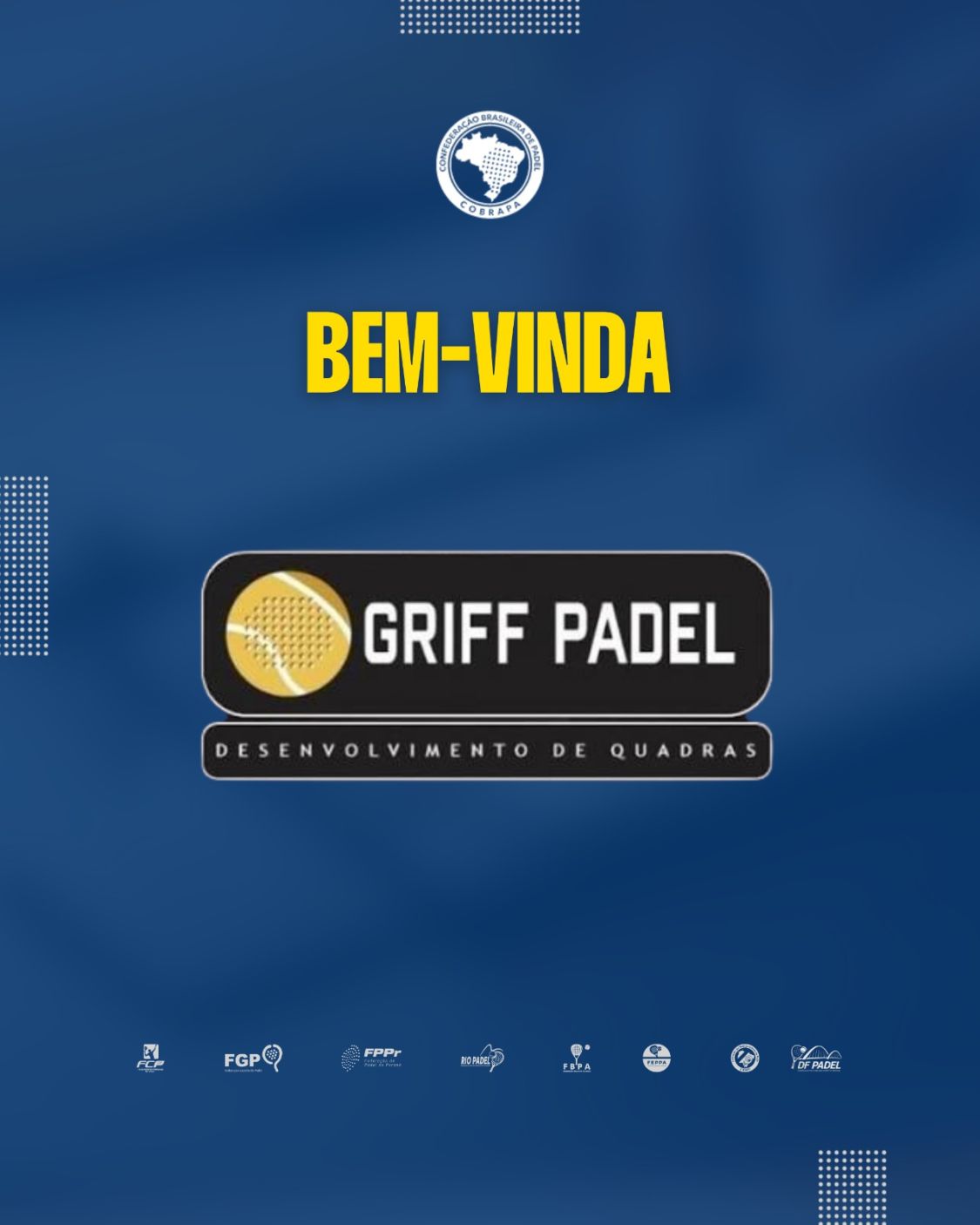 bem-vinda Griff Padel