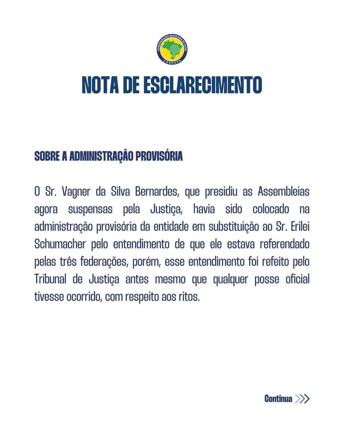 NOTA DE ESCLARECIMENTO