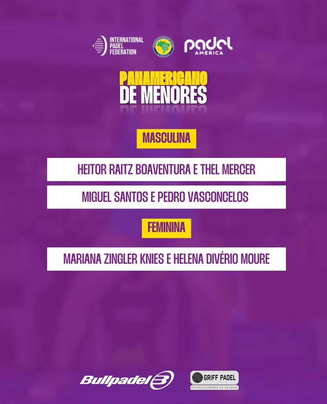 CONVOCADOS OPEN SUB-12 NO PAN DE MENORES