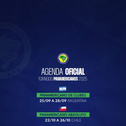 Confira  o calendário oficial de competições pan-americanas que faremos parte em 2025: