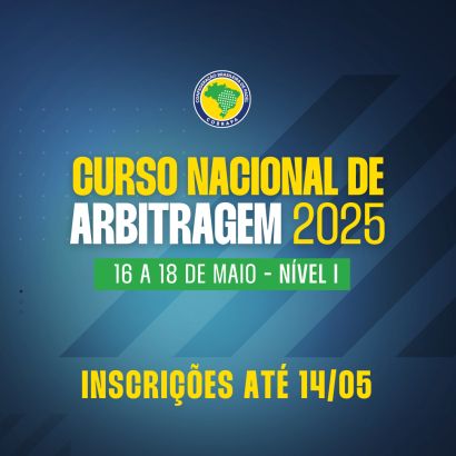 Últimos dias para inscrever-se no Curso Nacional de Arbitragem - Nível I