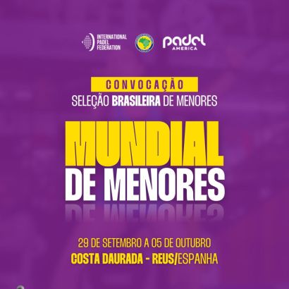 CONVOCAÇÃO PARA O MUNDIAL DE MENORES